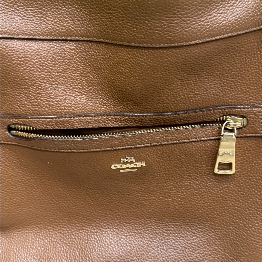 Coach Tyler tote Tan Leather Shoulder Bag - Picture 3 of 6